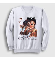 Presmono Unisex Beyaz Poster Müzik Raye Sweatshirt 533731tt