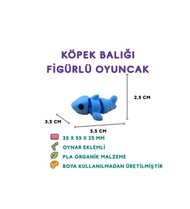 Köpek Balığı Figür - 3D Deniz Canavarı Oyuncak