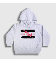 Presmono Unisex Çocuk Beyaz CM Punk Logo WWE Kapüşonlu Sweatshirt 434772tt