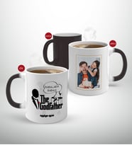 BK Gift Kişiye Özel Babalar Günü Hediyesi Fotoğraflı Sihirli Kupa Bardak-25 (Beyaz)