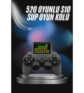 S10 Gamepad 520 Oyunlu Klasik Taşınabilir Retro Oyunlar Oyun Konsolu El Atarisi