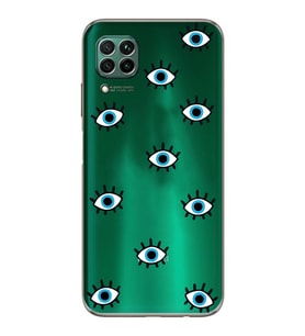 Huawei P40 Lite Uyumlu Baskılı Yumuşak Silikon Şeffaf Telefon Kılıfı