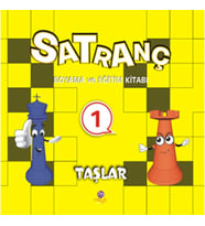 Satranç Boyama ve Eğitim Kitabı -1 / Taşlar