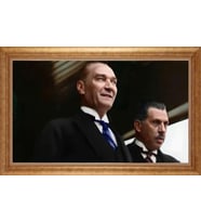 ALTIN ÇERÇEVELİ PASPARTULU TABLO CR320