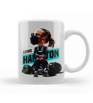 Lewis Hamilton Tooned Hamilton Kupa Bardak Porselen