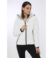 Lumberjack Apreskı Coat Beyaz Kadın Kısa Mont sn31
