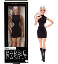 Barbie Basics Model 02 Sarı Saçlı Koleksiyoncu Bebek, Siyah Mini Elbise Ve Gladyatör Botları, Evrens (Çok Renkli)