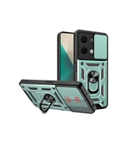 Newface Xiaomi Poco X6 Kılıf Pars Lens Yüzüklü Silikon - Yeşil