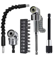 Matkap için vidalama uç seti 1/4 Hex Köşe Kör vidalama Adaptörü (Gri)
