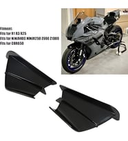 Motosiklet Universal Karbon Kanat Siyah Spoiler Arasmoto
