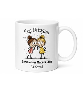 Partners In Crime Suç Ortakları Yaramaz Arkadaşlar Kupa Bardak Hediye