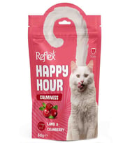 Reflex Happy Hour Sakinleştirici Kuzulu Kızılcıklı Kedi Ödül 60 Gr