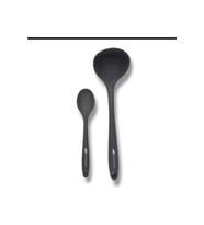 2'li silikon set  1 kepçe 1 kaşık (20cm)