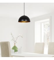 RİOLİGHT RETRO,RUSTİK,MODERN SİYAH ODA,MUTFAK,CAFELER İÇİN TEKLİ METAL SARKIT AVİZE ÇAP:30CM