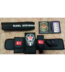 ÖZEL GÜVENLİK TESİSAT BEL KILIFI(+)ÖZEL GÜVENLİK ROZETLİ CÜZDANI(+)ÖZEL GÜVENLİK PALASKASI (3-AD) URUN,SATINAL,SIVILE SATILMAZ.