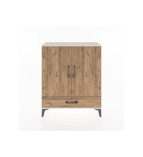 Arges Şifonyer 2 Raflı Tek Çekmeceli 2 Kapaklı 88x30x106 Aytaşı-Çam