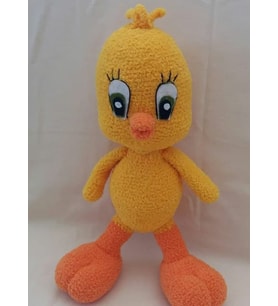 Sevimli Tweety Amigurumi Organik Oyuncak