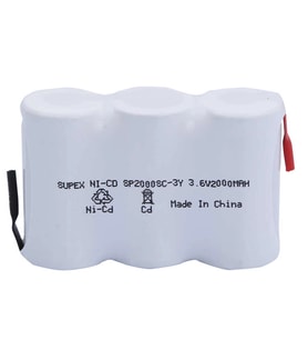 2000mAh 3.6V NiCd 3’lü Yanyana Şarjlı Süpürge Pili