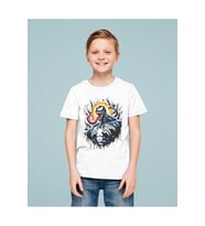 Tasarım Venom Baskılı Unisex Film Karakteri Çocuk Tişört (1-12 Yaş)