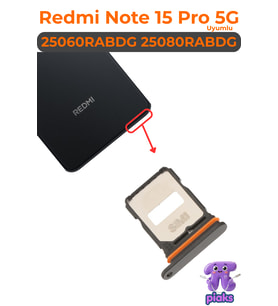 Redmi Note 15 Pro 5G Sim Kart Tepsisi Çekmecesi Aparatı 25060RABDG 25080RABDG Uyumlu