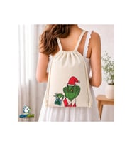 Grinch Büzgülü Keten Çanta C104