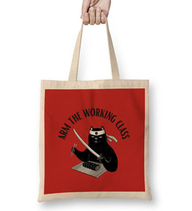 Arm The Working Class- Ninja Cat Arm Gift Bez Çanta Uzun Saplı