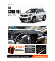 KİA SORENTO (2009-2014) Uyumlu Torpido Örtüsü Torpido Kılıfı - Siyah