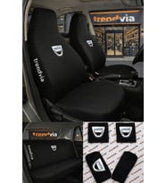 Dacia Logolu Oto Koltuk Kılıfı Ön Arka Set – Penye Likralı Universal Koltuk Koruyucu Servis Kılıfı