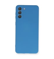 Samsung Galaxy S21 Plus Kılıf Nano İçi Kadife Silikon - Mavi