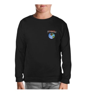 Travis Scott - Astro World Logo Siyah Çocuk Sweatshirt