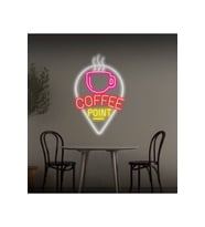 COFFEE POINT Yazılı ve Şekilli Neon Tabela