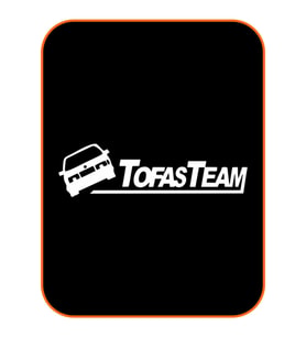 Tofaş Oto Sticker Beyaz 40*10 Cm