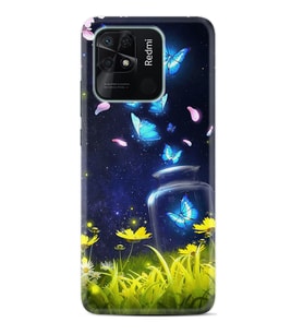 Xiaomi Redmi Note 7 8 9 Pro 10 2022 10 Pro 10S Kılıf Desenli Silikon Neon Butterflys 1309
