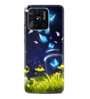 Xiaomi Redmi Note 7 8 9 Pro 10 2022 10 Pro 10S Kılıf Desenli Silikon Neon Butterflys 1309