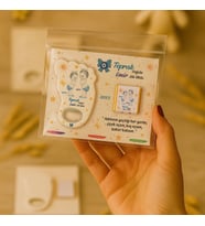 Abi Erkek Kardeş Temalı Çikolatalı Ayak İzi Açacak Magnet