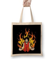 One Piece Straw Hot Luffy Grunge Bez Çanta Uzun Saplı