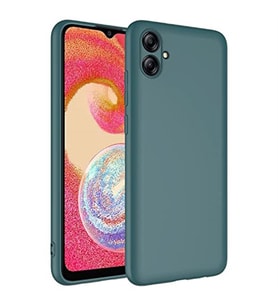 Coverzone Vivo Y16 ile Uyumlu K?l?f Kadife i� Y�zeyli Silikon Vivo Y16 ile Uyumlu Z-Mara Lansman Vieri K?l?f Koyu Ye?il