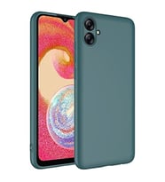 Coverzone Vivo Y16 ile Uyumlu K?l?f Kadife i� Y�zeyli Silikon Vivo Y16 ile Uyumlu Z-Mara Lansman Vieri K?l?f Koyu Ye?il