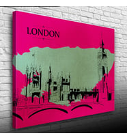 London , Londra Tarihi Yapılar Kanvas Tablo 50 x 70