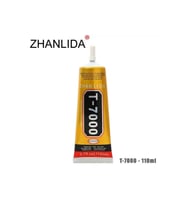 T7000 Ekran Cam Lens Kasa Kapak Çerçeve Yapıştırıcı 110ml Siyah