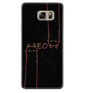 Samsung S7 Edge S20 Fe Plus Ultra S21 S22 Kılıf Boyun Askılı Silikon Meow 1657