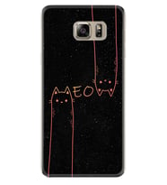 Samsung S7 Edge S20 Fe Plus Ultra S21 S22 Kılıf Boyun Askılı Silikon Meow 1657