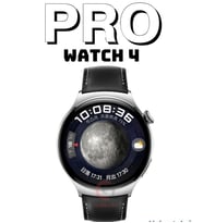 Watch 4 Pro Curved Yuvarlak Ekranlı Akıllı Saat 3 Kordonlu Ios ve Android Uyumlu (Siyah)