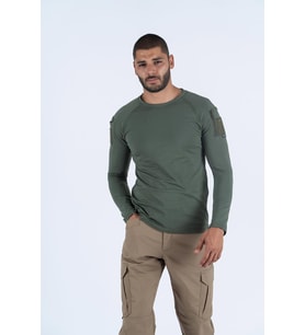 T-SHIRT TACTICAL U.KOL PİKE - 801 (Haki)