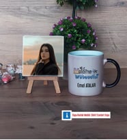 Matematik Mühendisi Fotoğraflı Dekoratif Taş, Kupa Bardak Beyaz Hediye (Model 9)