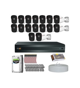 RİVO Dcam 16 Kameralı 40 Metre Gece Görüşlü Set 1TB 7/24 Hdd