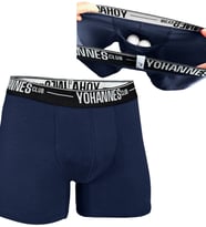 Yohannes Club, Erkek Özel Keseli Pamuklu Boxer, Renk Seçenekli, Tekli paket (Lacivert)
