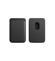 Apple iPhone 12 / 13 / 14 / 15 / 16 Serisi ile Uyumlu Deri Cüzdan Magsafe (Siyah)