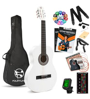 Fourtune Luca C-180WH Beyaz Klasik Gitar Seti 4/4 Sap Ayarlı