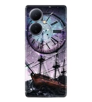 Vivo V29 Lite Kılıf Silikon Desen Özel Seri Time 1749